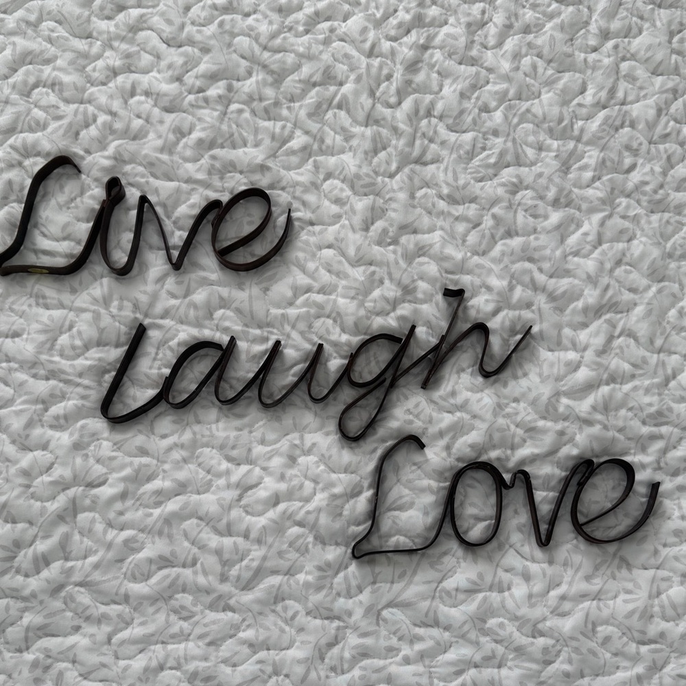 Metal Live Laugh Love Wall Decor